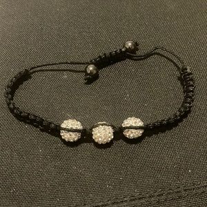 adjustable crystal shambala bracelet